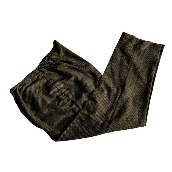 Just My‎ Size JMS Womens Pants 22 Green Blue Plaid Elastic Waist Stretch USA - Picture 1 of 5